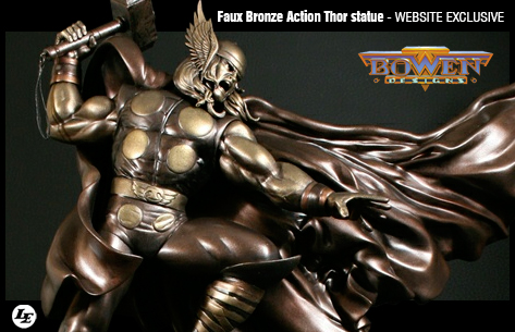 [Bowen] Faux Bronze Action Thor statue - WEBSITE EXCLUSIVE 554874faux
