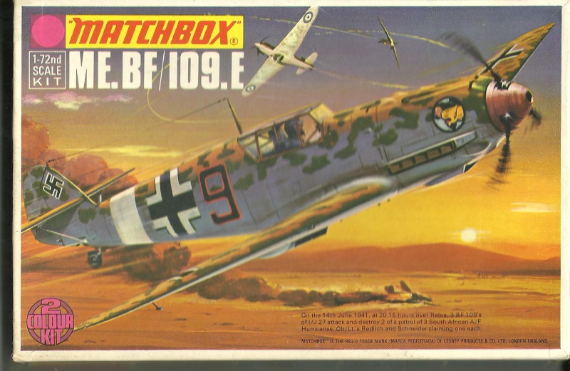 [ Matchbox ] Messerschmitt Me Bf 109E 1/72 (VINTAGE) 575736Me109EMatchbox172000