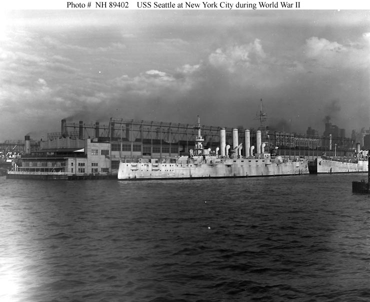 USN CROISEURS CUIRASSES CLASSE TENNESSEE 586759USSSeattleIX39