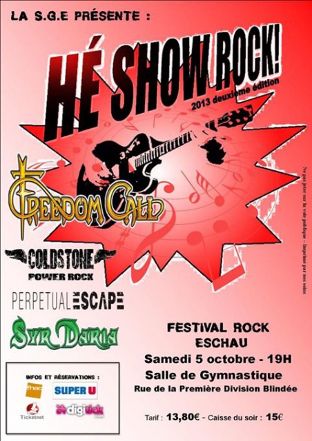 FREEDOM CALL +COLDSTONE+SYR DARIA+PERPETUAL ESCAPE 612742HESHOWROCK