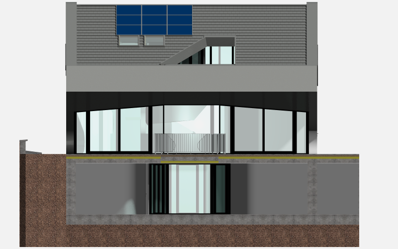 Challenge thème : "modélisation et rendu d'une maison atypique" - Silk37 & SB - ArchiCAD 17 - 3DS/V-Ray - Photoshop - Page 6 623591OLSHouseFaceSudvue1