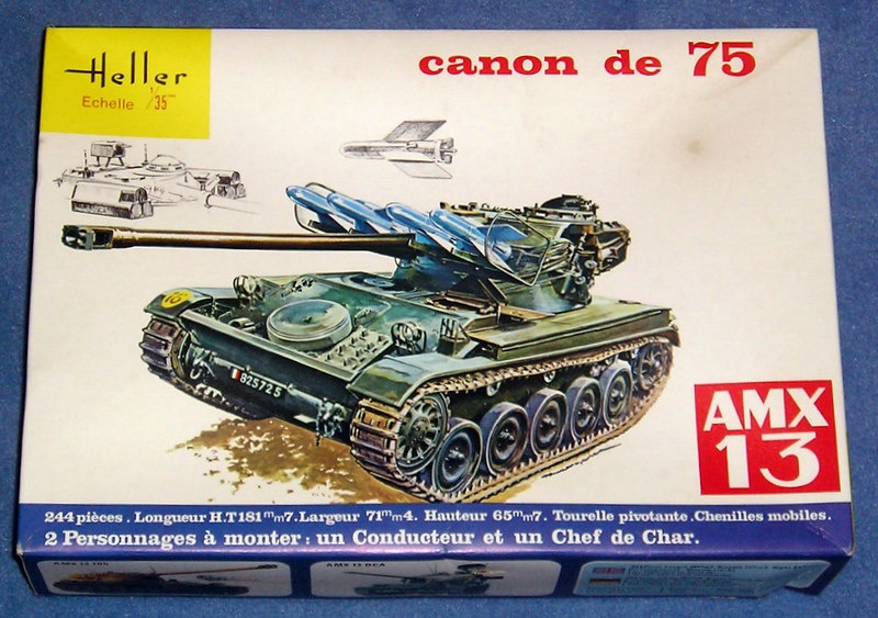 AMX 13 canon de 75 1/35ème Réf L 784  629479AMX1375784Heller135