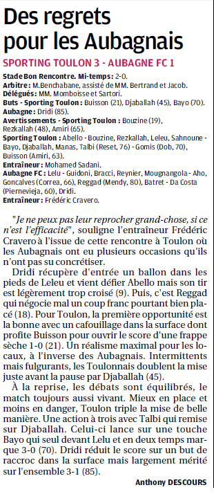 SPORTING TOULON VAR // CFA2 MEDITERRANEE - Page 33 656615535c