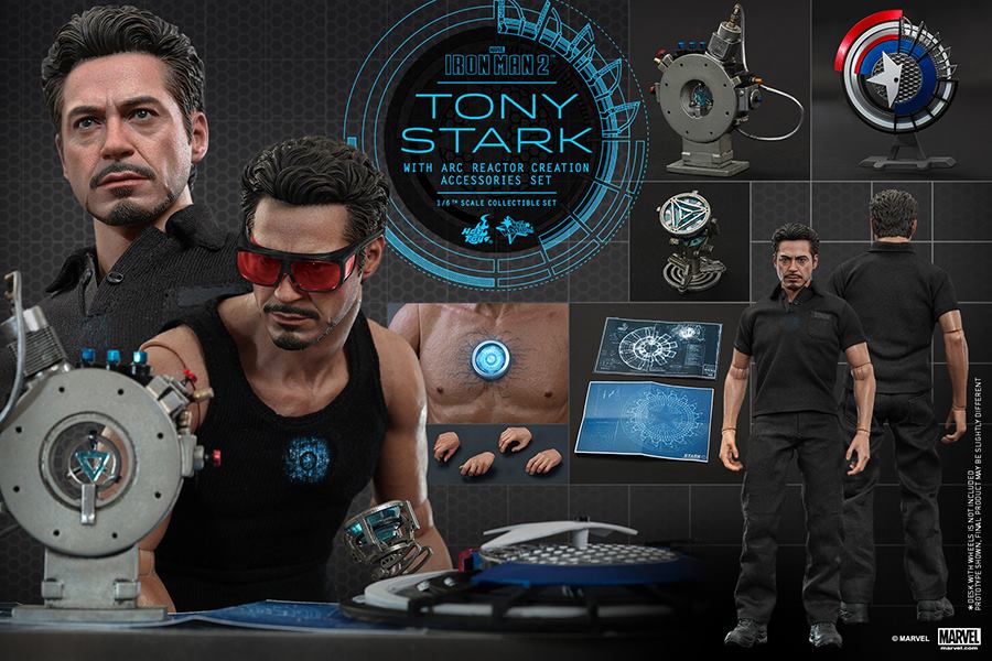 HOT TOYS - Iron Man 2 - Tony Stark with Arc Reactor Creation 673340113