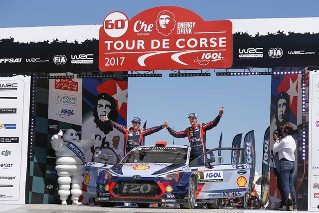 Tour de Corse, Une victoire et un double podium pour Hyundai Motorsport  6734562017TOURDECORSESV344