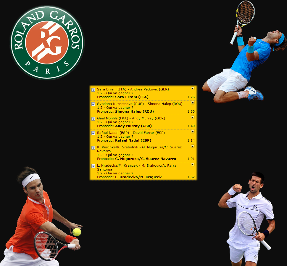 Pronos Rolland Garros du 04/06/14 684522RG2014