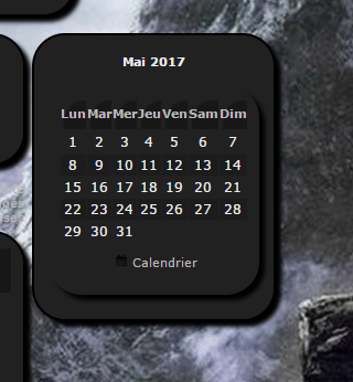 calendrier - Modifier Couleur/Apparence CALENDRIER 6861727555