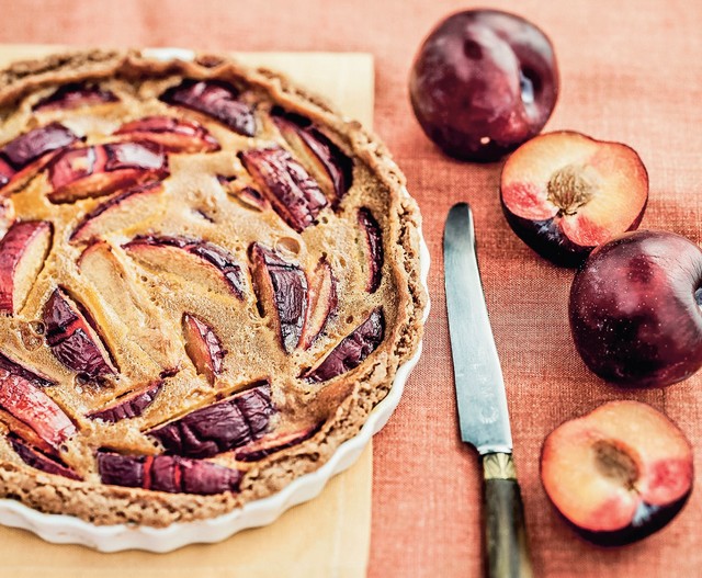 Tarte façon spéculoos aux prunes 692897tartefaonspculoosauxprunes