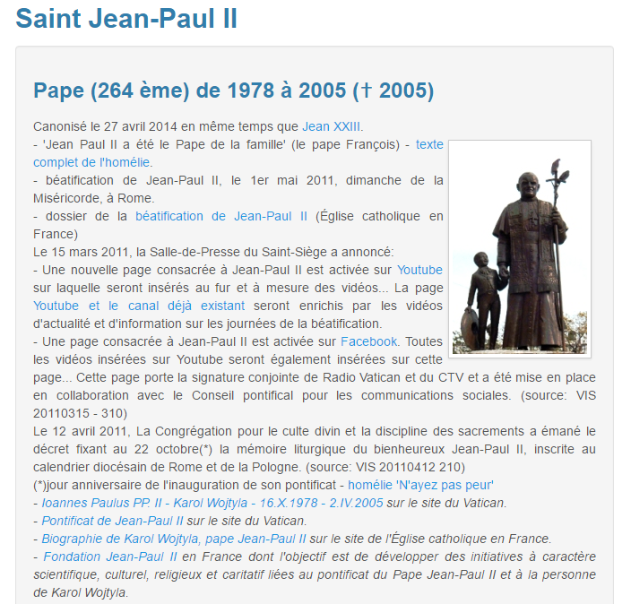 ✟Les Saints - Les Saintes du  Jour✟ - Page 4 697342JeanPaulII