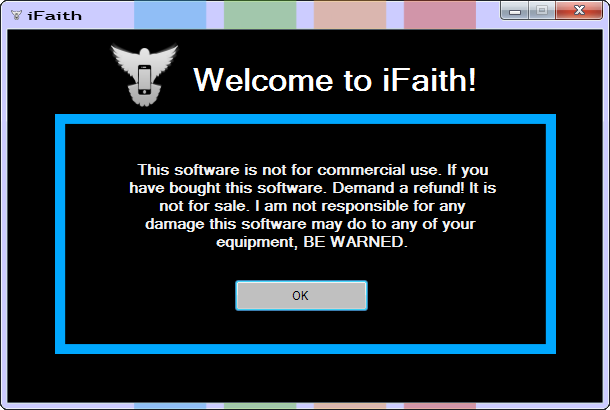 iFaith 1.0 Apps 701737ifaithwarning