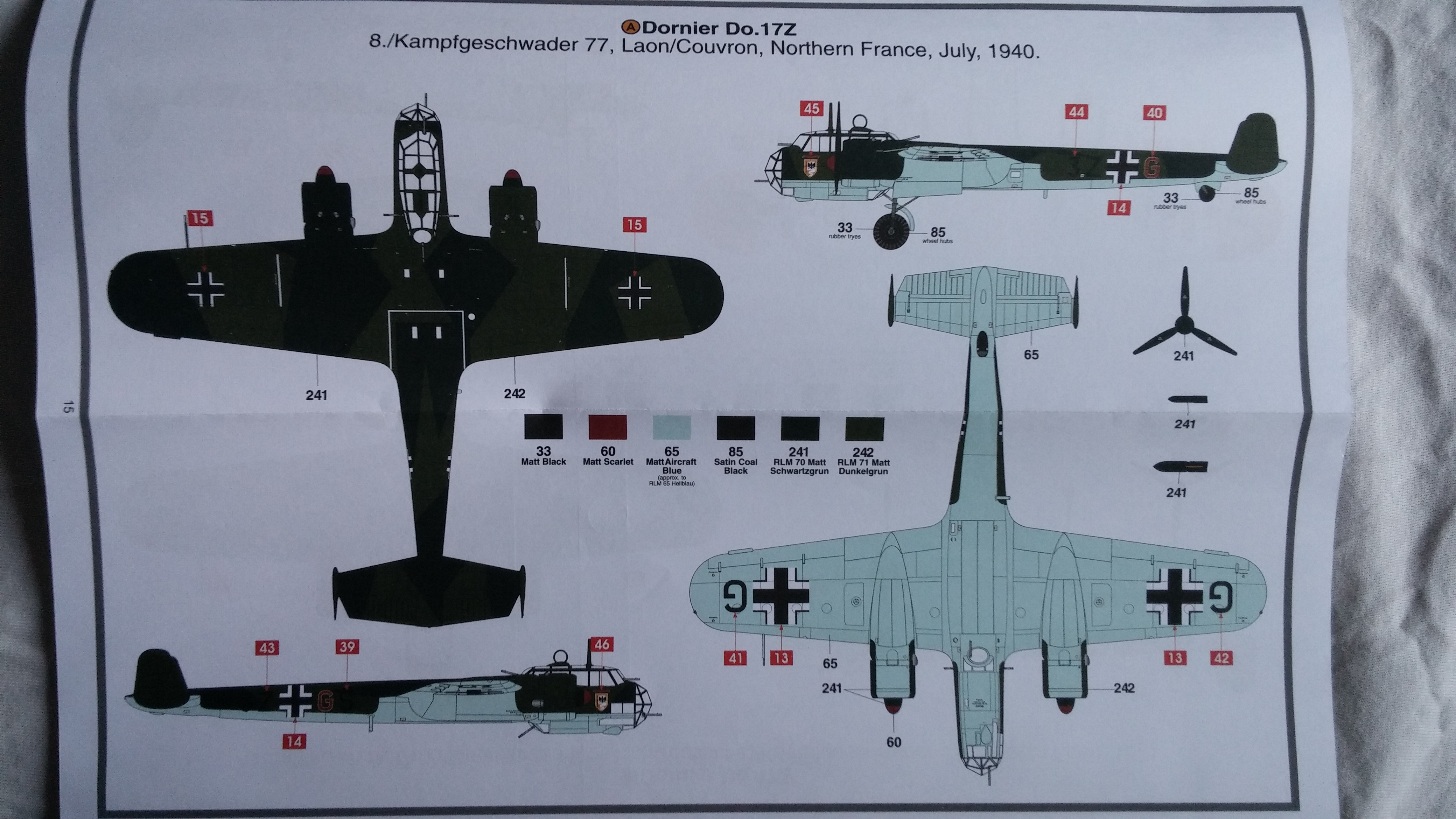 dornier airfix - [Airfix] Dornier Do17z 71762820141216150112