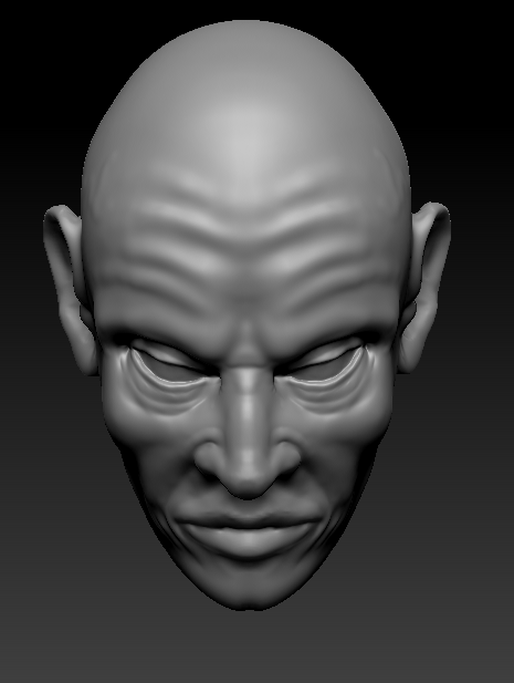 3D avec Zbrush visage humain 717749visagefacepenchverslebas