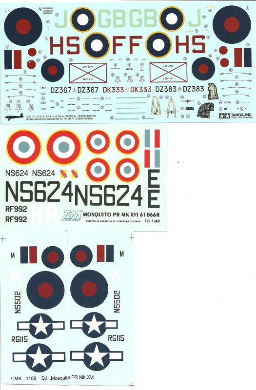 Mosquito B Mk.IV/Pr Mk IV [ Tamiya ] + Kit T2m 804595MosquitoPrMkXVITamiya019