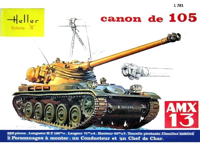 AMX 13 canon de 105 1/35ème  Réf L 781 85570013001810911