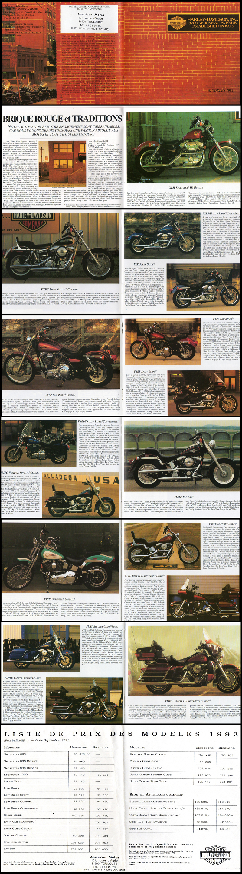 Et une SLIM pour le 81, une SLIM... - Page 3 862695CatalogueHarleyDavidson19920