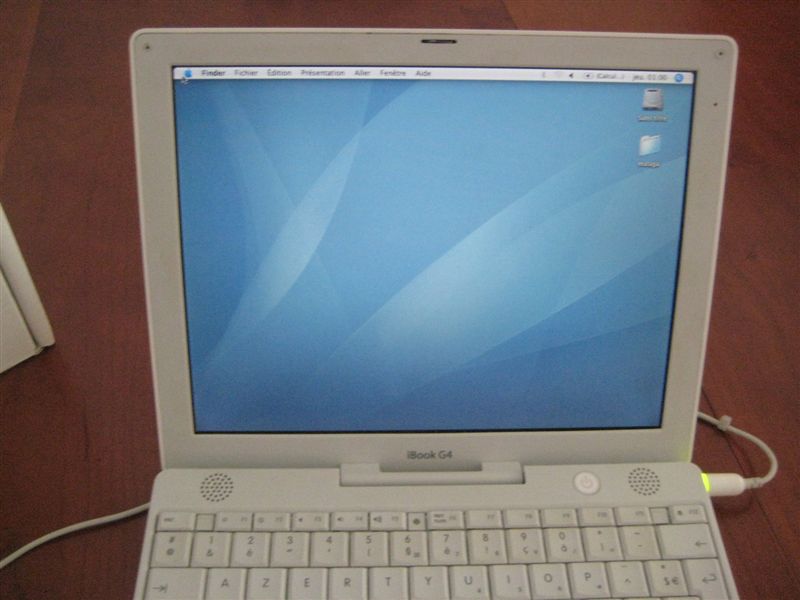 (VDS) Apple iBook 13" G4 1.33 Mhz 768 Mo en boite, très bon état 874452IMG3331