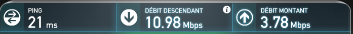 Votre débit internet 926046ping