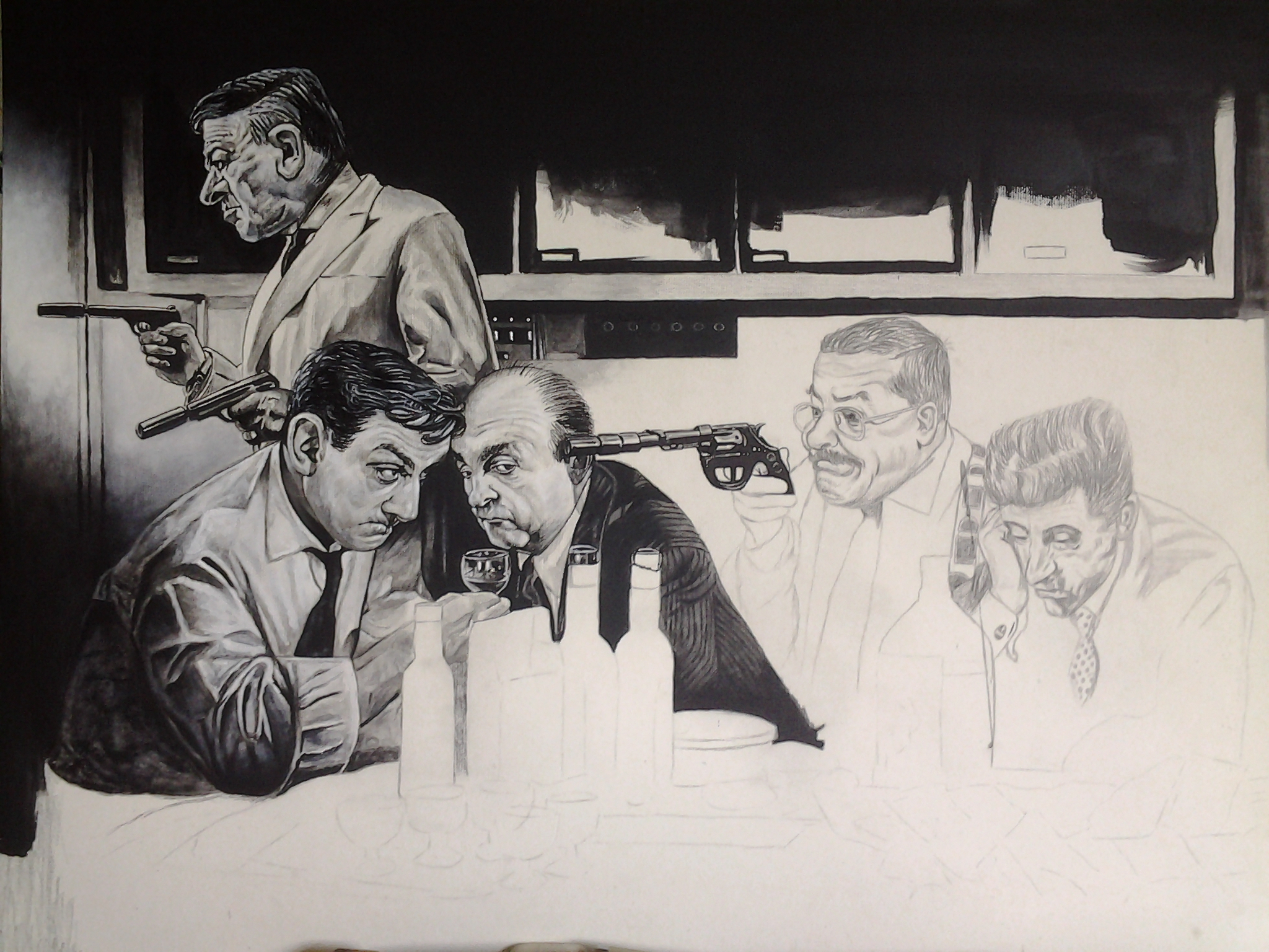 les tontons flingueurs peinture en cours 92696920141022112300