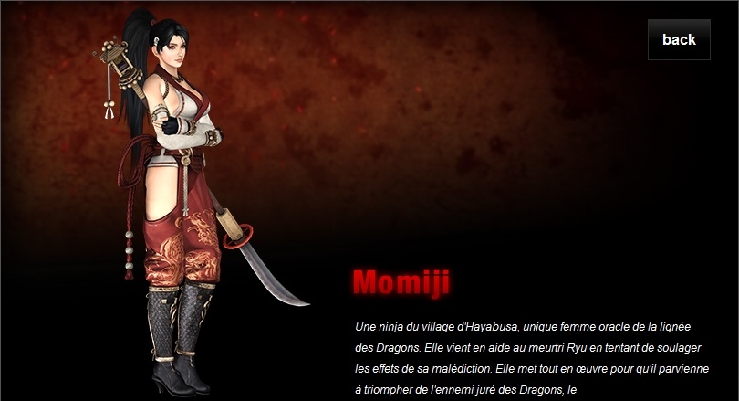 Le site officiel de la Team Ninja et le site officiel de Ninja Gaiden 3 - Page 2 930826Momiji2