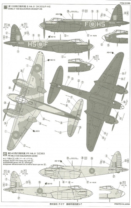 Mosquito B Mk.IV/Pr Mk IV [ Tamiya ] + Kit T2m 942243MosquitoPrMkXVITamiya014