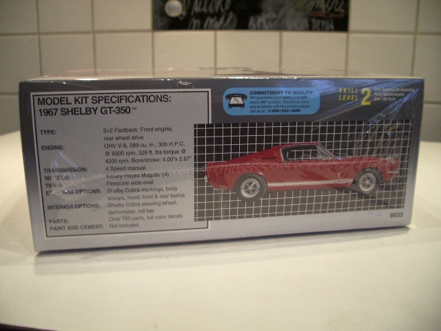 mustang shelby 350 GT 1967  au 1/25 de chez AMT/ERTL  991982IMGP0903