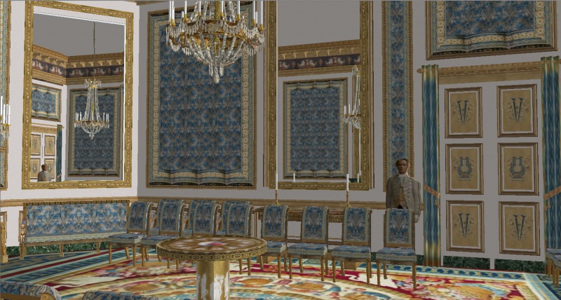 Reconstitution virtuelle du Palais des Tuileries, états Premier Empire et Second Empire 998374SSI9