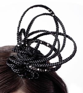 Bibis,fascinators et coiffes en faux cheveux Mini_832597Cl0001