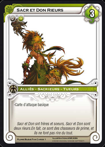 Wakfu TCG Fan Cards 163176Sacr_et_Don_Rieurs