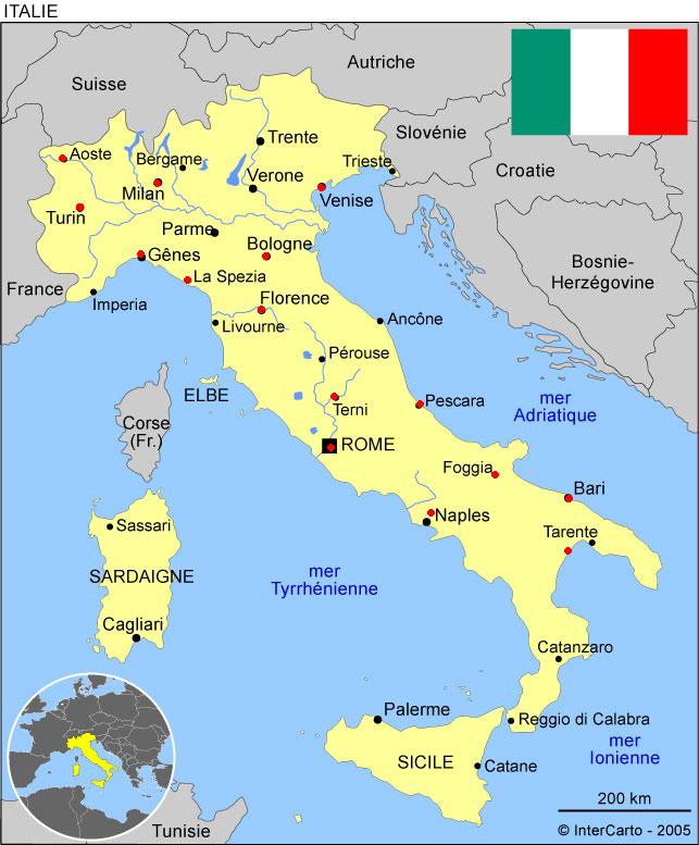 Carte d'italie 169471carte