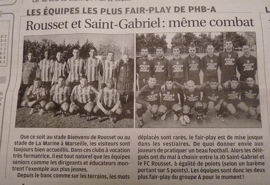 F C ROUSSET STE VICTOIRE  .../ DH CLUB VILLE ET STADE  395902P1030764