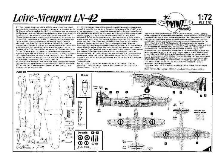 [PLANET Models] Loire-Nieuport LN-42 «Dive Bomber» 517459LN_42_Plan_1