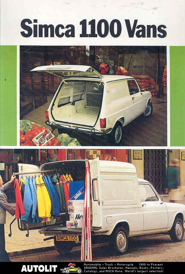 Publicités utilitaires 1100 VF1, VF2, VF2 pick-up, pick-up bâché, VF3. 6436131100_van_UK