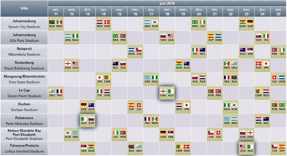 جدول تاريخ و مكان مقابلات كأس العالم لكرة القدم 2010 226696algeria_world_cup_2010_calander