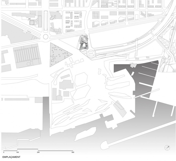 la tour de spirale en Barcelone le projet frais de zaha hadid ...   43720situation_plan3_985x900