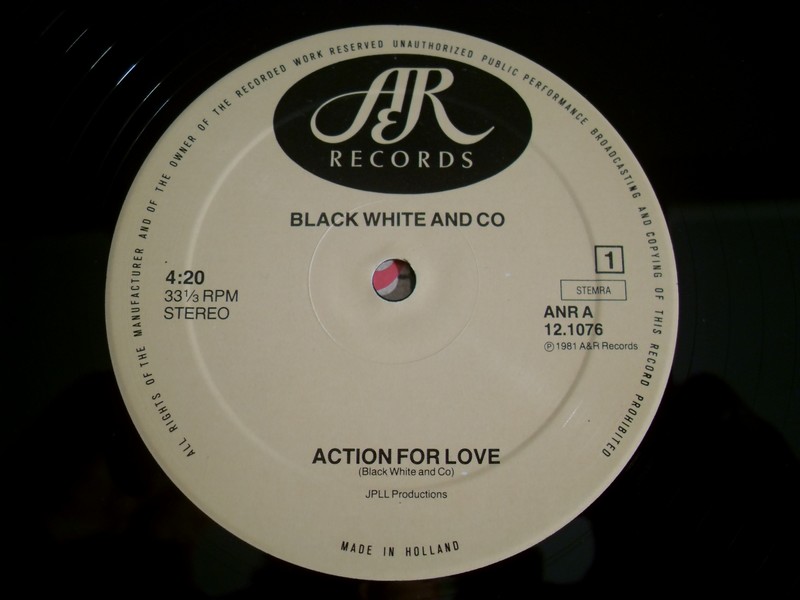 12'-BLACK WHITE & CO-ACTION FOR LOVE/GET THE FUNK-81-A&R REC 524784b1