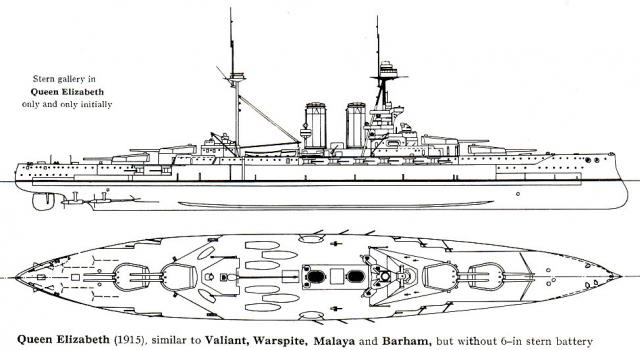 ROYAL NAVY CUIRASSES CLASSE QUEEN ELIZABETH 610219classe_Queen_Elisabeth_2