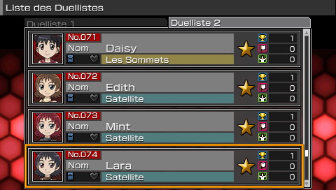 Listes des Duellistes dans Tag Force 4 621107snap022