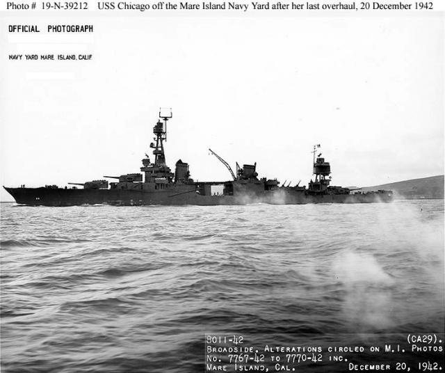 USN CROISEURS LOURDS CLASSE NORTHAMPTON - Page 1 732369USS_Chicago_5