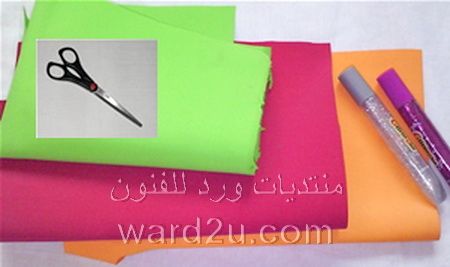 ورود من الفوم الملون شرح بالصور 8378701_foam_www.ward2u.com