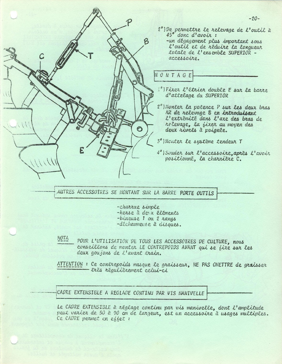 NOTICE D'ENTRETIEN SUPERIOR 1030 921772PAGE021