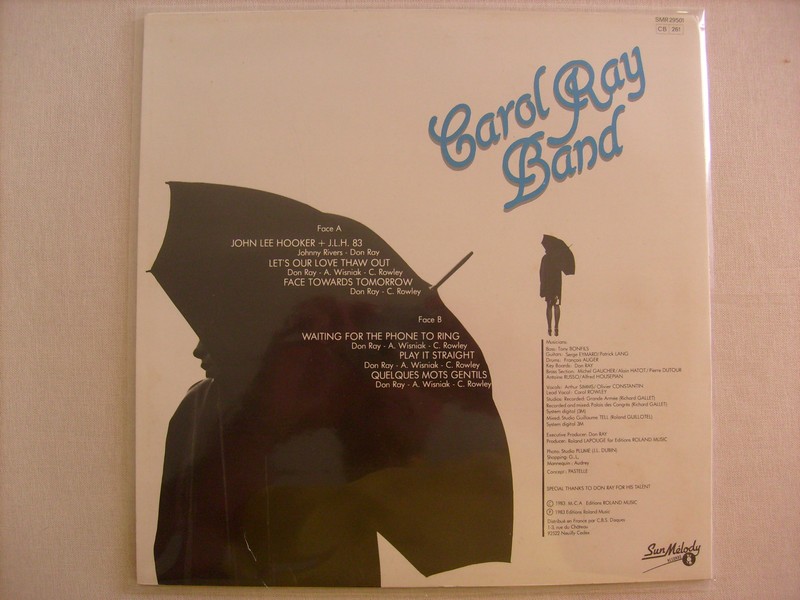 LP-CAROL RAY BAND-JOHN LEE HOOKER + J.L.H. 83-1983-SUN MELOD 16396cray2