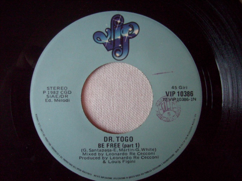 7' & 12-DR TOGO-BE FREE-1982-VIP & DBR REC 376667togo1