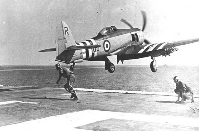 HAWKER SEA FURY 523792SeaFury_launch_HMS_Glory