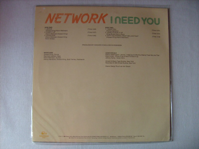 LP-NETWORK-I NEED YOU-1984-RAMS HORN REC 560371net2