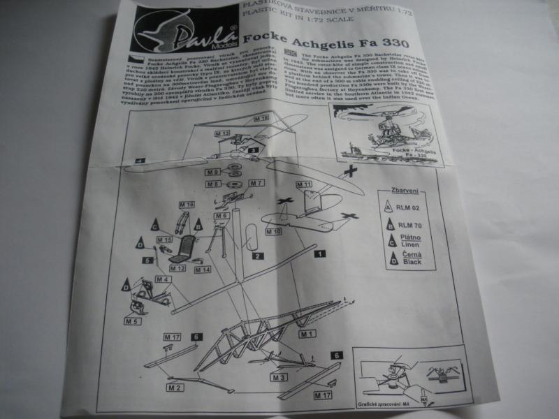 Autogire pour U-boot 1/72 - Pavla 593304notice