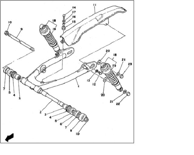 Cadre-Visserie-FILETAGE-sr500-xt500 (1) : Dimensions, types de vis et standardisation, ancrages, visserie, douilles, supports moteur, amortisseurs ? 674792bo_sr