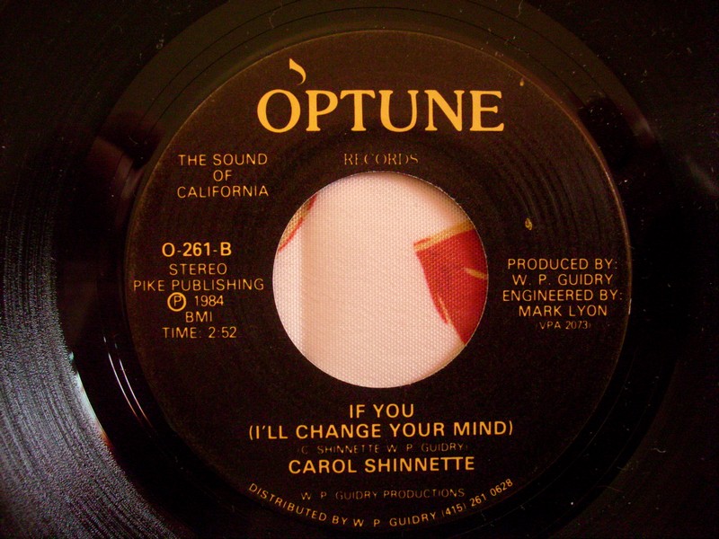 7'-CAROL SHINNETTE-1984-OPTUNE REC 701484ca2