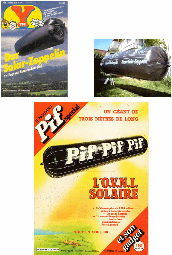 Trévise, Italie, 1979 (affaire Cecconi) ballon solaire? Solartoy
