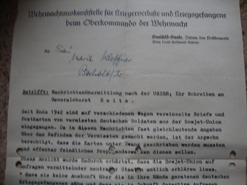 Traduction d 'un lot de papier D'un Panzer qui à combattu à Stalingrad Xmbm