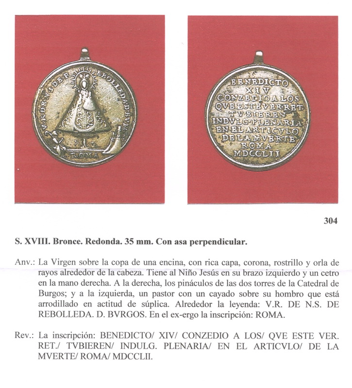 Ntra. Sra. de Rebolleda de Burgos - Inscripción, S. XVIII (FSV-304) Fsv304